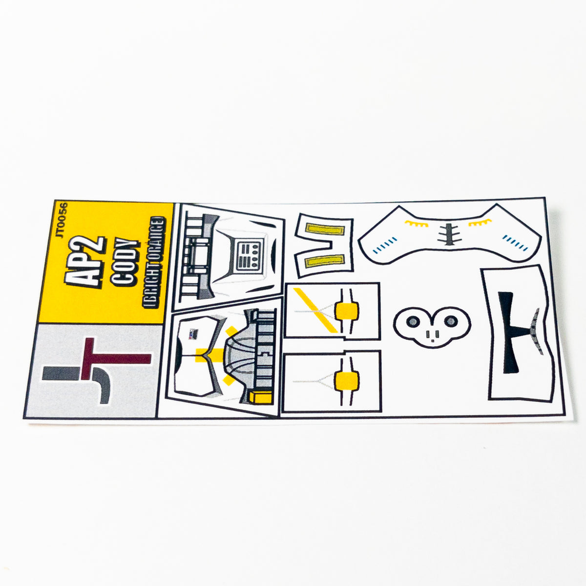 JONAK Toys Phase 2 Decal Sheet- Commander Cody