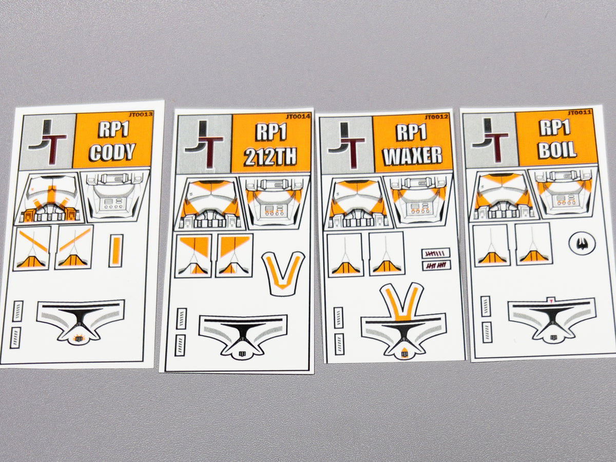 JONAK Toys Phase 1 Decal Sheets- 212th Squad Pack