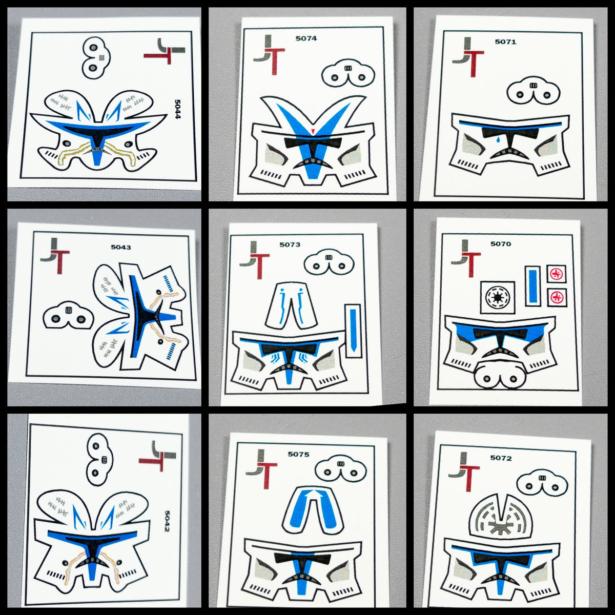 Pandora herts ぴよこ当主 ステッカーシール オズワルド ジャック JONAK Toys 501st Helmet Decals