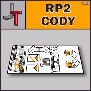 JONAK Toys Phase 2 Decal Sheet- Commander Cody