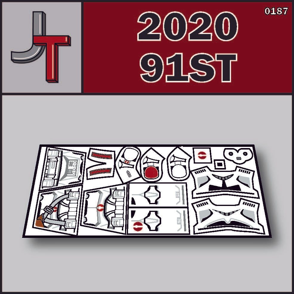 JONAK Toys Phase 2 Decal Sheet- 91st BARC Trooper / Neyo