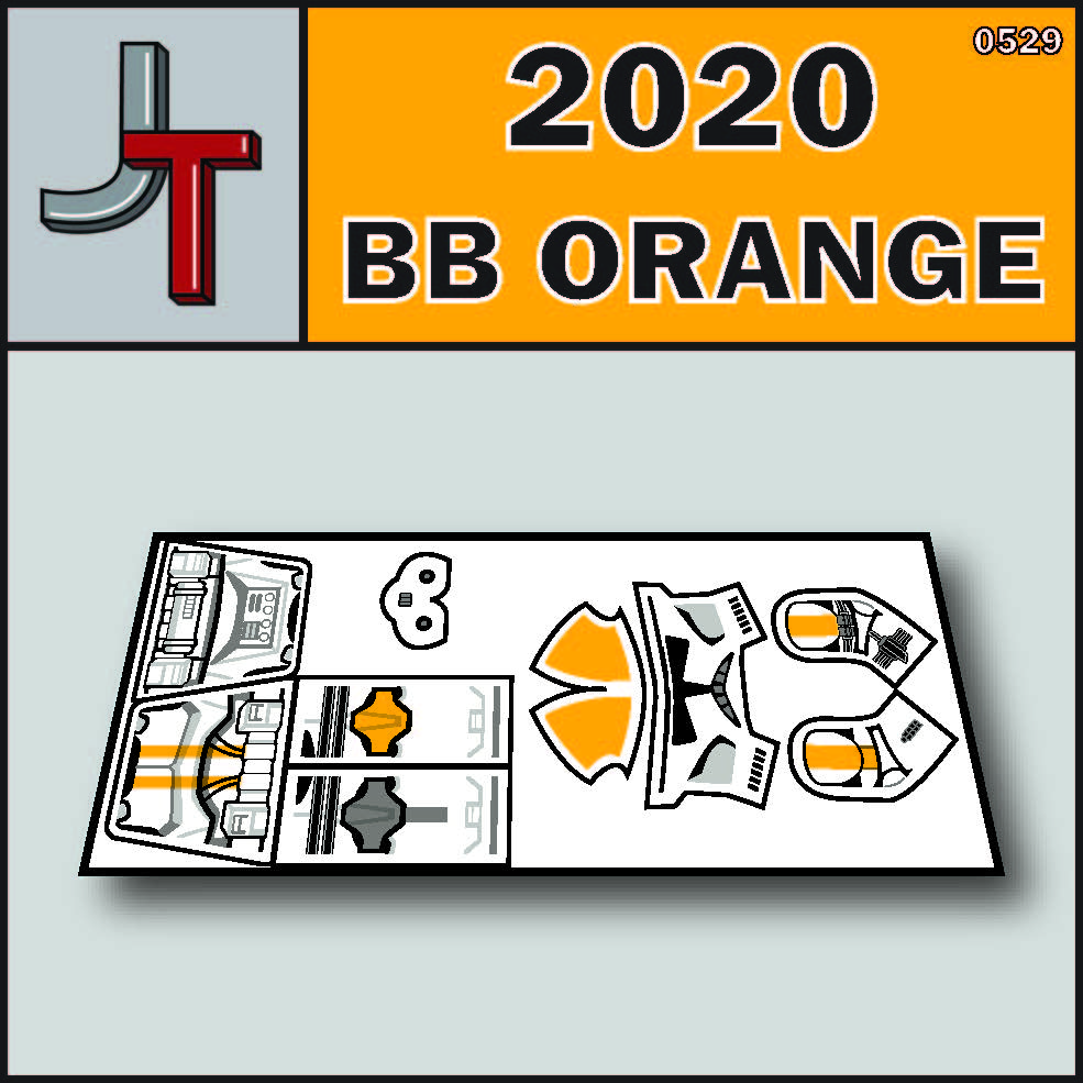 JONAK Toys Phase 2 Decal Sheet- Unnamed Orange Trooper (BBS3)