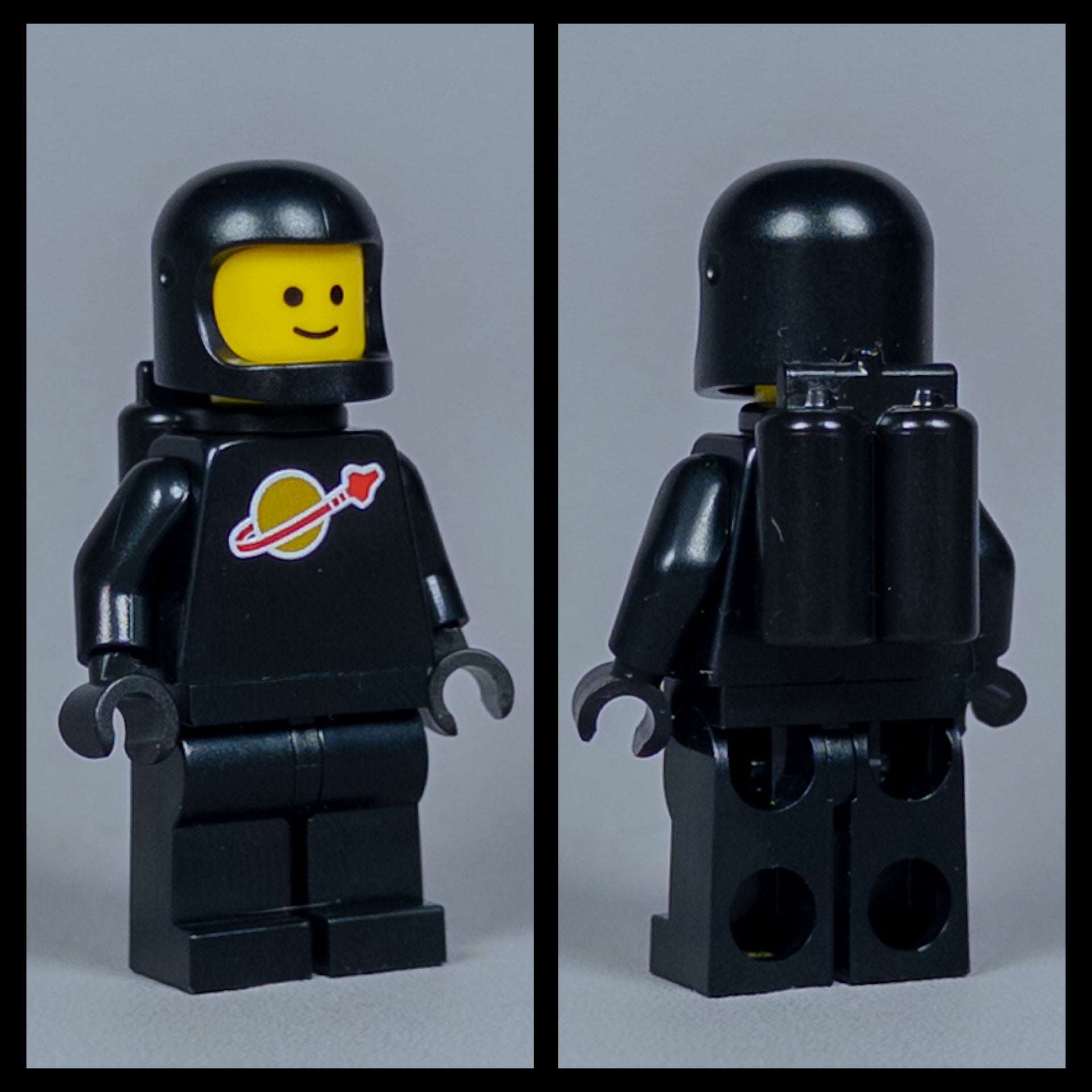 JONAK Toys UV Printed Figure- Classic Space Astronaut (Black)