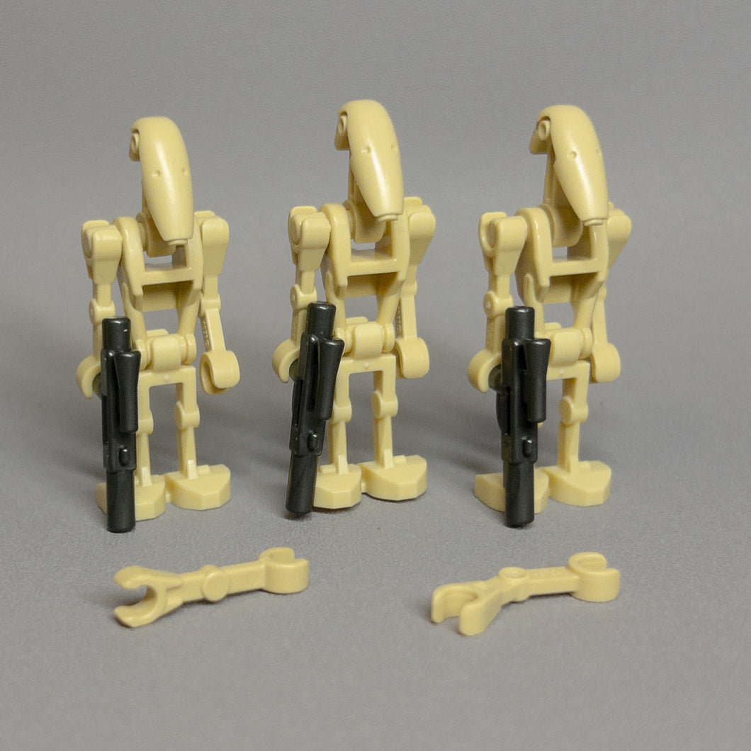 Official LEGO B1 Battle Droid Pack of 3 w/ Blasters & Extra Arms (New)