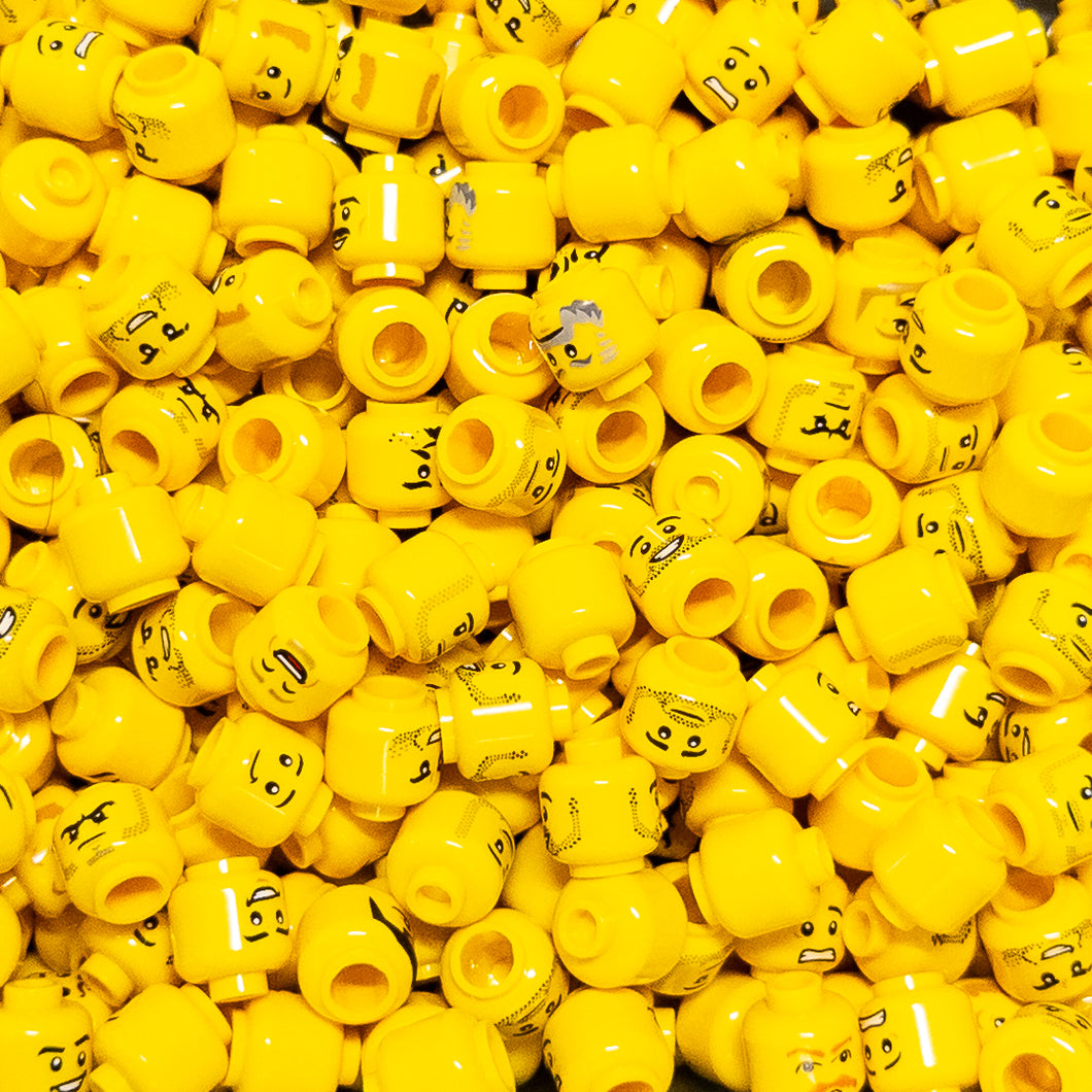 Official LEGO Medieval Heads- x1 Random