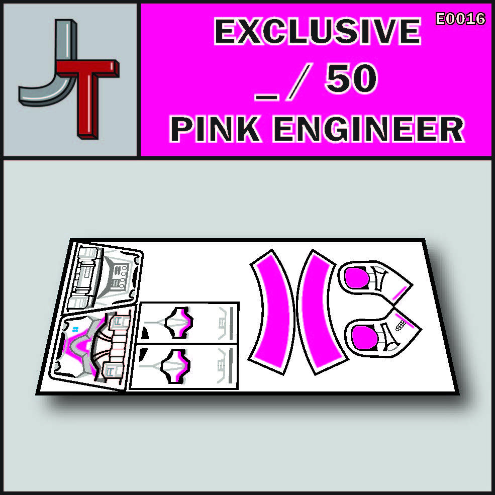 JONAK Toys Phase 2 Decal Sheet- Exclusive Pink 501st Engineer #'d/50