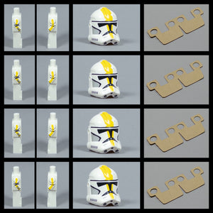 JONAK Toys 75431 Upgrade Pack- x4 Helmets, x4 Printed Arm Pairs & x4 Kama (327th)