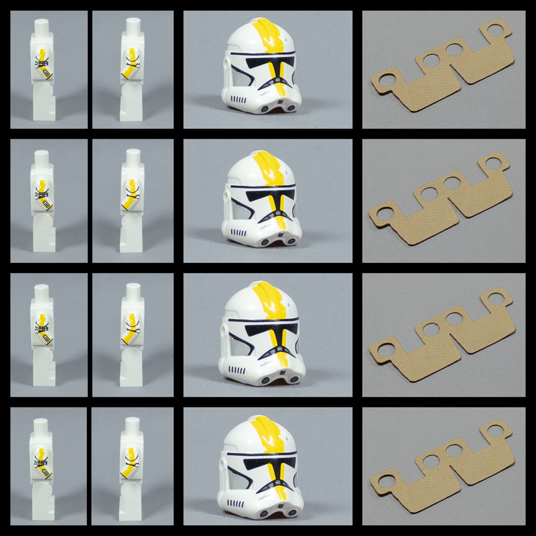 JONAK Toys 75431 Upgrade Pack- x4 Helmets, x4 Printed Arm Pairs & x4 Kama (327th)