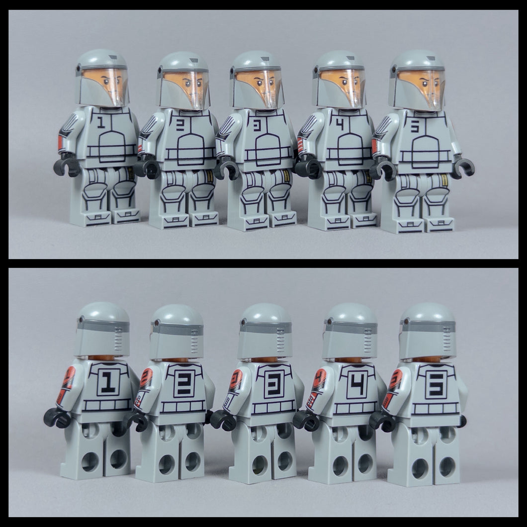 JONAK Toys UV Printed Figures- Clone Cadets (Bravo Squad, Orange/Yellow Squads)