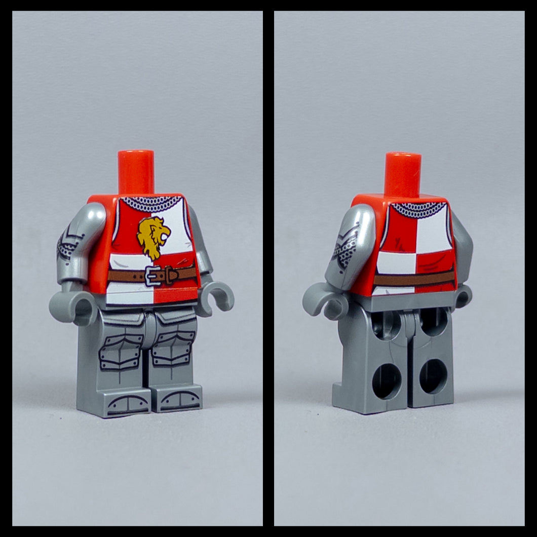 JONAK Toys UV Printed Figure- Armored Lion Knight (Kingdoms)