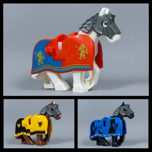 Custom Horses w/ Barding & Helmet