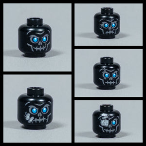 JONAK Toys UV Printed Heads- Skeleton Warriors (Black)