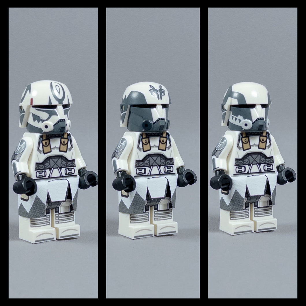 JONAK Toys UV Printed Figure- Wolfpack Trio- Comet, Sinker & Boost (Desert)