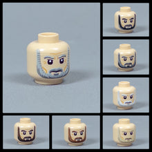 Load image into Gallery viewer, JONAK Toys UV Printed Heads- Bearded Soldier (Light Nougat)
