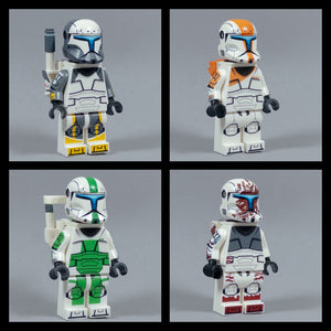 JONAK Toys UV Printed Figures- Clone Commando Delta Squad (RCOM)