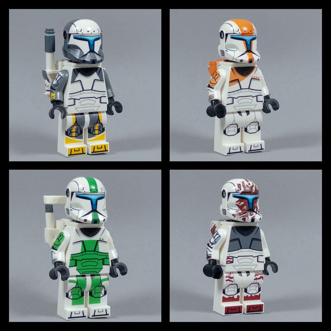 JONAK Toys UV Printed Figures- Clone Commando Delta Squad (RCOM)