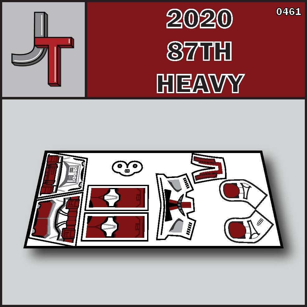 JONAK Toys Phase 2 Decal Sheet- 87th Heavy