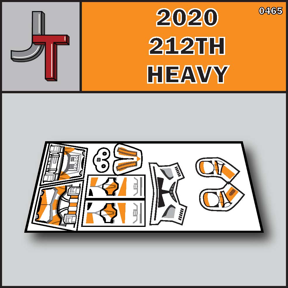 JONAK Toys Phase 2 Decal Sheet- 212th Heavy