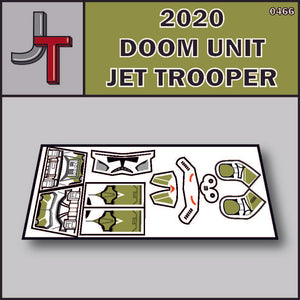JONAK Toys Phase 2 Decal Sheet- Doom Unit Jet Trooper