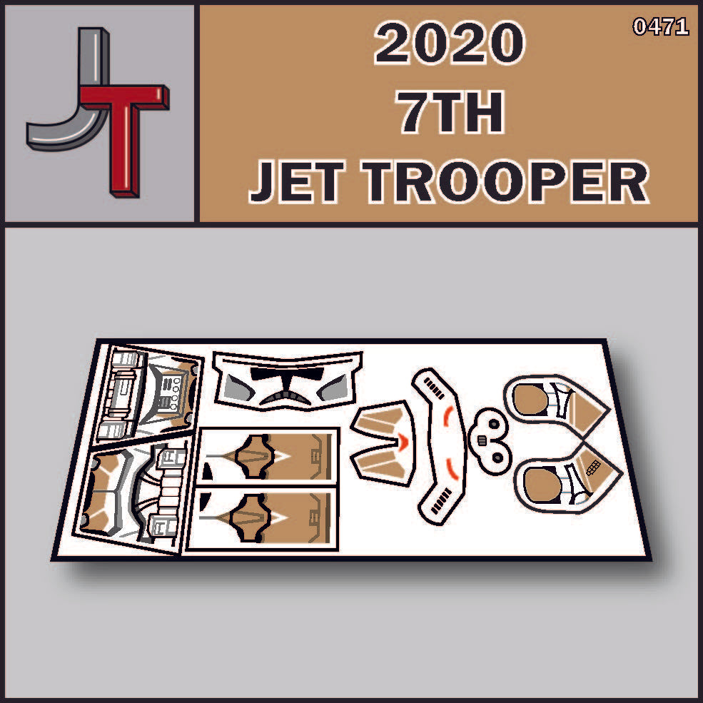 JONAK Toys Phase 2 Decal Sheet- 7th Jet Trooper