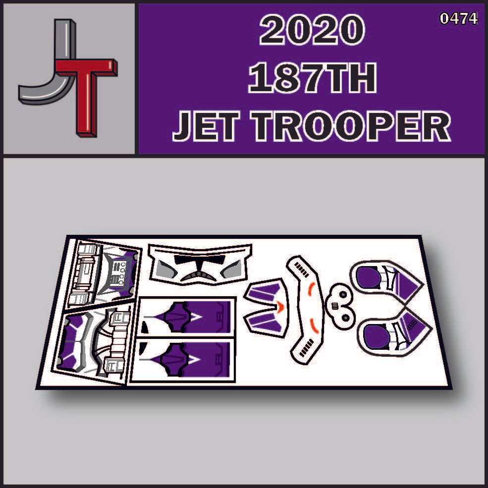 JONAK Toys Phase 2 Decal Sheet- 187th Jet Trooper