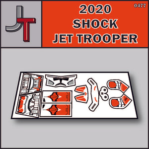 JONAK Toys Phase 2 Decal Sheet- Coruscant Guard Jet Trooper