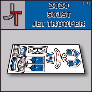 JONAK Toys Phase 2 Decal Sheet- 501st Jet Trooper