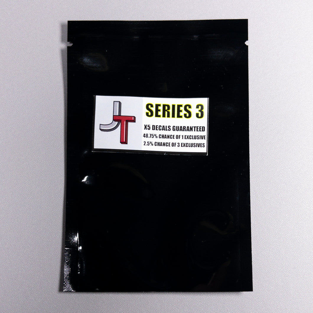 JONAK Toys Series 3 Blind Bag Pack of Decal Sheets- 5 Guaranteed!