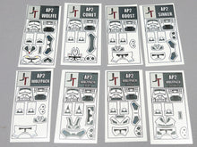 Load image into Gallery viewer, JONAK Toys Phase 2 Decal Sheets- Wolfpack Squad Pack
