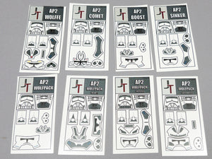 JONAK Toys Phase 2 Decal Sheets- Wolfpack Squad Pack