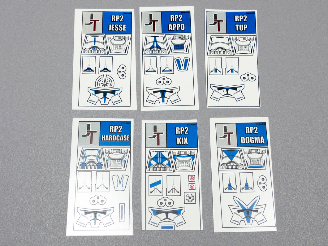 JONAK Toys Phase 2 Decal Sheets- 501st Umbara Squad Pack