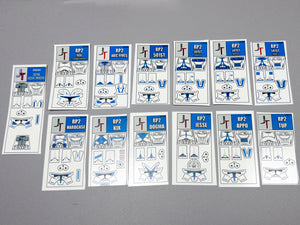 JONAK Toys Phase 2 Decal Sheets- Ultimate 501st Squad Pack