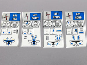 JONAK Toys Phase 1 Decal Sheets- 501st Squad Pack