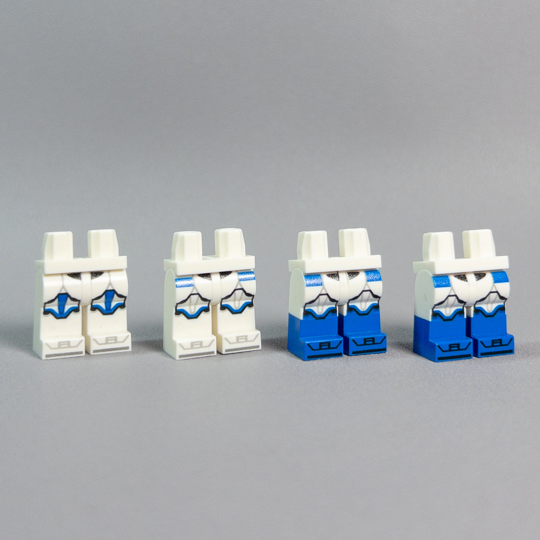 JONAK Toys UV Printed Legs- 501st Squad (75345 Upgrade Pack, x1 Officer, x1 Specialist, x2 Heavy)